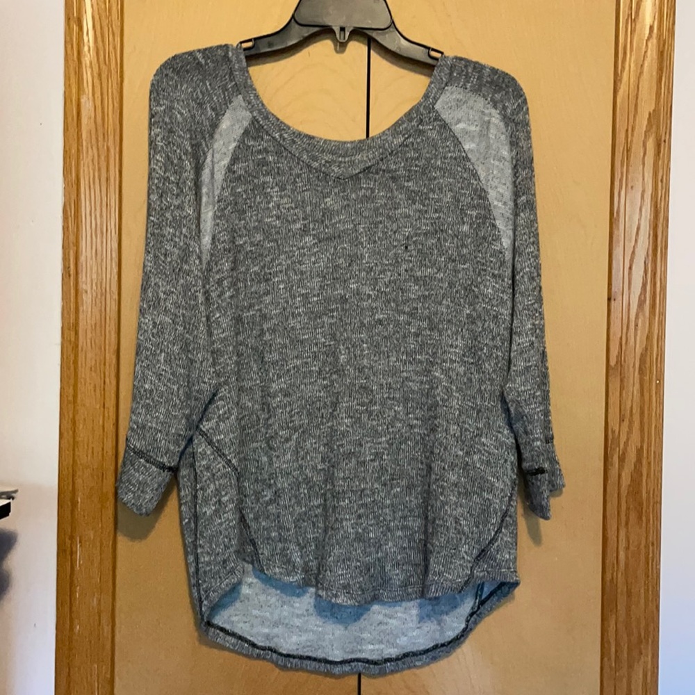 Grey 3/4 Sleeve Sweater
